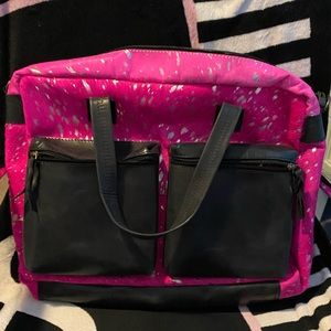 American Darling - hot pink acid wash bag